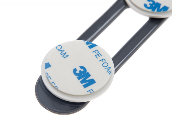 Set 2 mini sigurante universale pentru usi si dulapuri BabyJem, antracit [4]