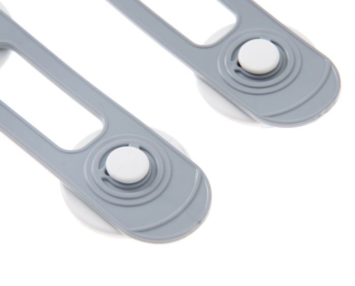 Set 2 mini sigurante universale pentru usi si dulapuri BabyJem, gri [5]
