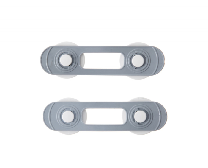 Set 2 mini sigurante universale pentru usi si dulapuri BabyJem, gri [8]