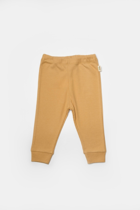 Set 2 pantaloni Bamboo, galben, BabyCosy, 50%bumbac+50% bambus [3]