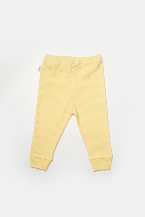 Set 2 pantaloni Bamboo, galben, BabyCosy, 50%bumbac+50% bambus [4]
