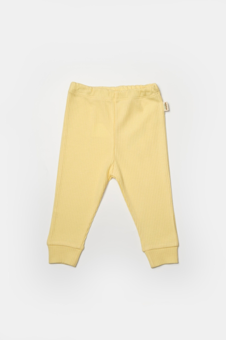 Set 2 pantaloni Bamboo, galben, BabyCosy, 50%bumbac+50% bambus [5]