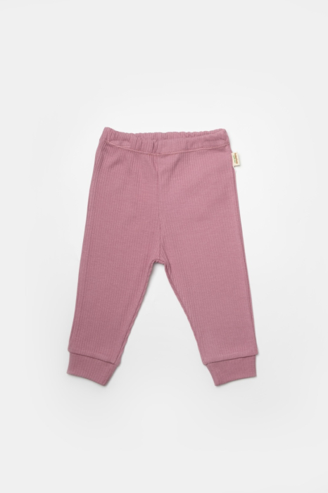 Set 2 pantaloni Bamboo, roz, BabyCosy, 50%bumbac+50% bambus [3]