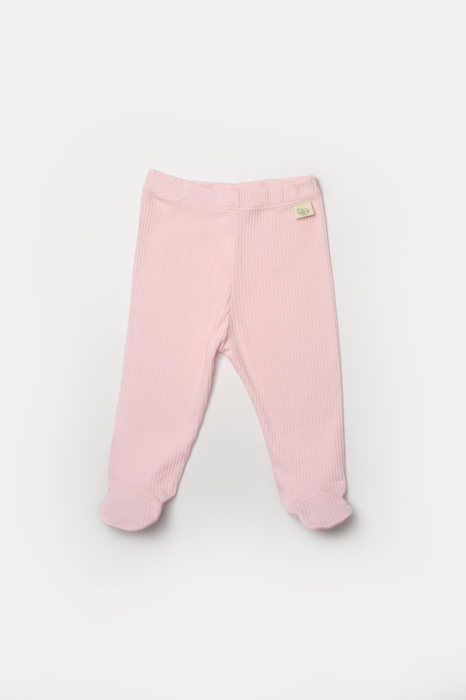 Set 2 pantaloni cu botosei Bamboo, roz, BabyCosy, 50%bumbac+50% bambus [4]