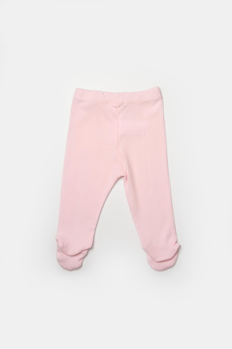 Set 2 pantaloni cu botosei Bamboo, roz, BabyCosy, 50%bumbac+50% bambus [5]