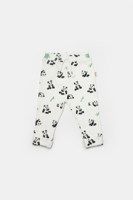 Set 2 pantaloni Panda, BabyCosy, 50%bumbac+50% bambus [4]