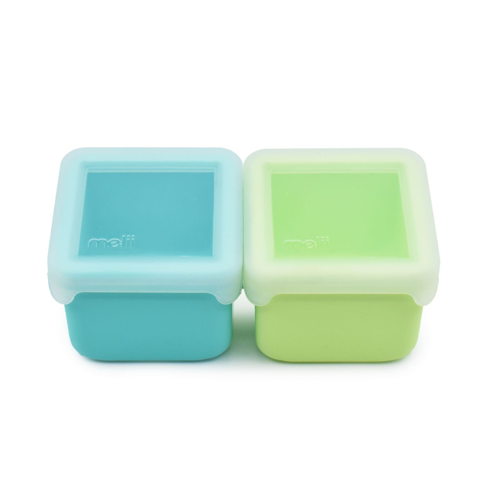 SET 2 RECIPIENTE SILICON, MELII, BLUE LIME [2]