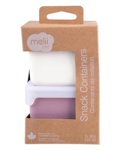 SET 2 RECIPIENTE SILICON, MELII, BLUSH BERRY [5]