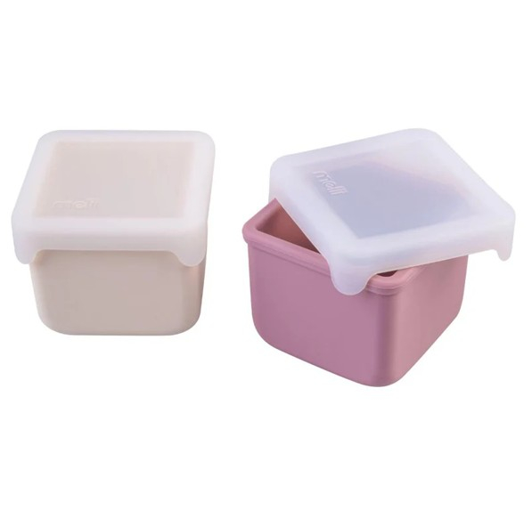 SET 2 RECIPIENTE SILICON, MELII, BLUSH BERRY [3]