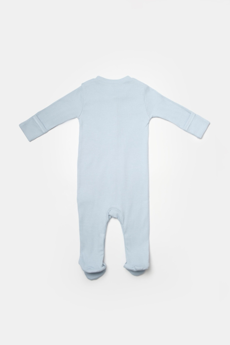 Set 2 salopete lungi Bamboo, blue, BabyCosy, 50%bumbac+50% bambus [5]