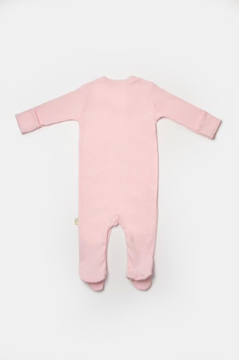 Set 2 salopete lungi Bamboo, roz, BabyCosy, 50%bumbac+50% bambus [5]