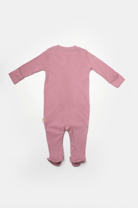 Set 2 salopete lungi Bamboo, roz, BabyCosy, 50%bumbac+50% bambus [4]