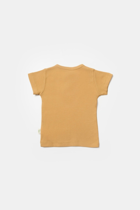 Set 2 tricouri Bamboo, galben, BabyCosy, 50% bumbac+50%bambus [6]