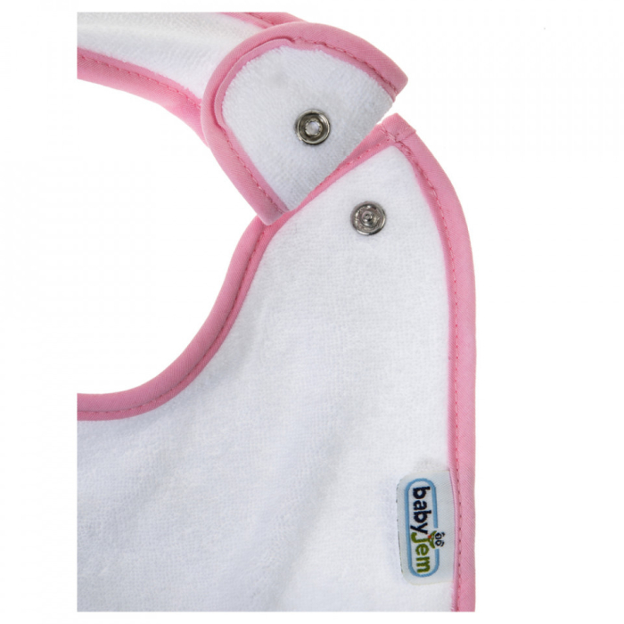 Set 3 bavete BabyJem, cu capse, din bumbac (Pentru: Fete) [5]