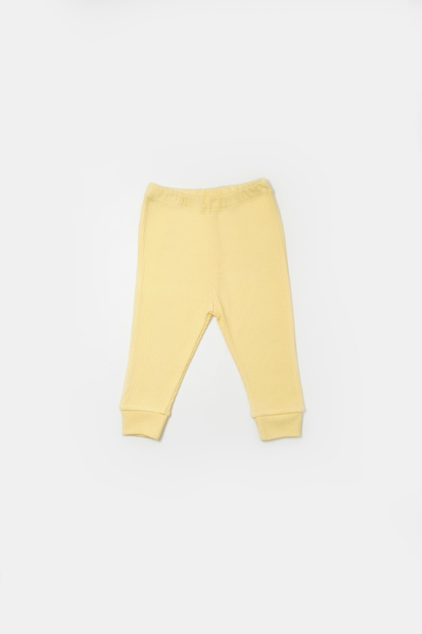 Set 3 piese:bluza, pantaloni si caciulita Bamboo, galben, BabyCosy, 50% bumbac+50%bambus [4]