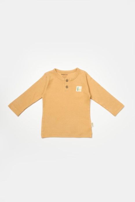 Set 3 piese:bluza, pantaloni si caciulita Bamboo, maro, BabyCosy, 50% bumbac+50%bambus [6]