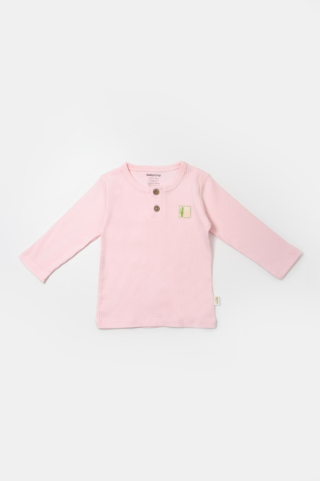 Set 3 piese:bluza, pantaloni si caciulita Bamboo, roz, BabyCosy, 50% bumbac+50%bambus [5]