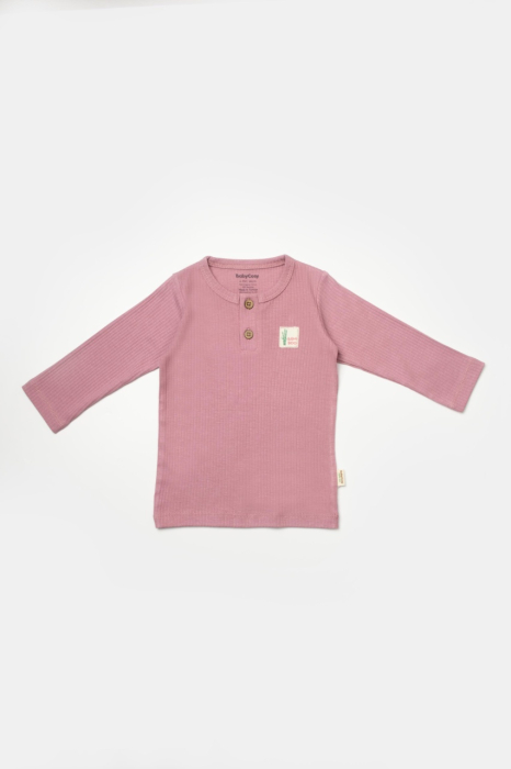 Set 3 piese:bluza, pantaloni si caciulita Bamboo, roz inchis, BabyCosy, 50% bumbac+50%bambus [6]