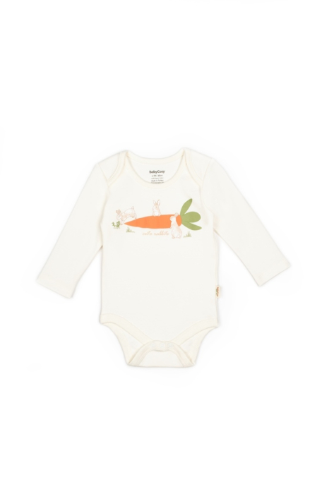 Set 3 piese: body, pantalon si vesta Rabbit, 100% bumbac organic, BabyCosy [4]