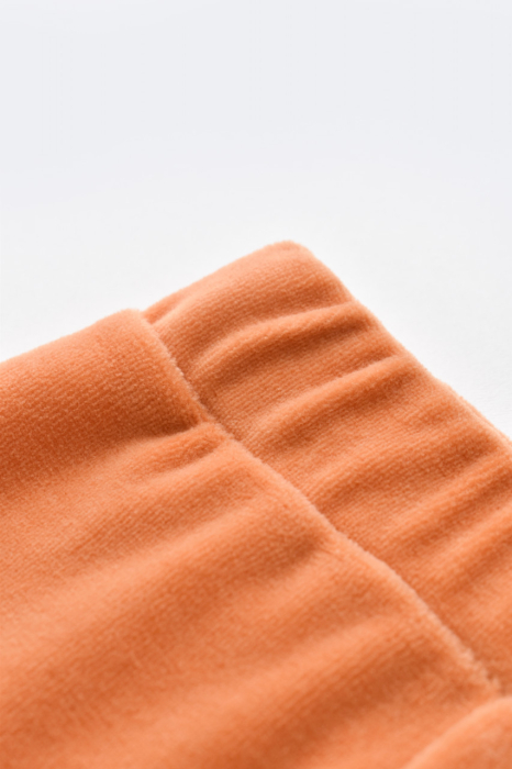 Set 3 piese Broscuta cu body, pantalonasi si vestuta din 80%bumbac organic si 20% poliester - Portocaliu, BabyCosy [9]