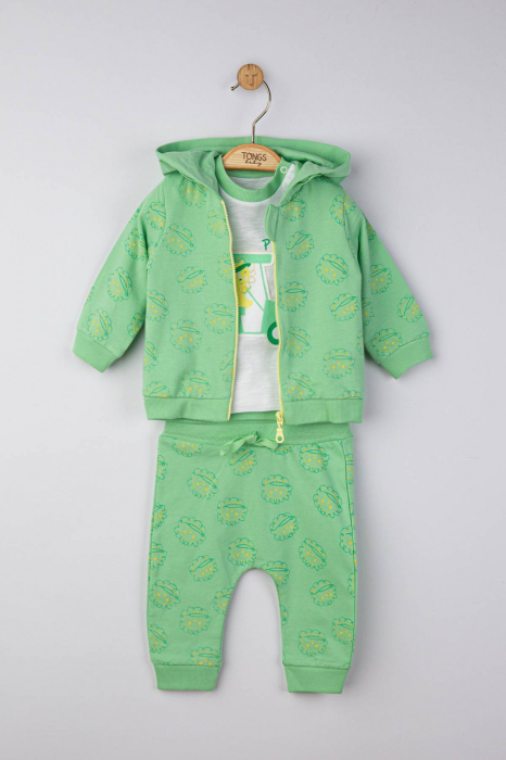 Set 3 piese: pantaloni, tricou si hanorac pentru bebelusi, Tongs baby [3]