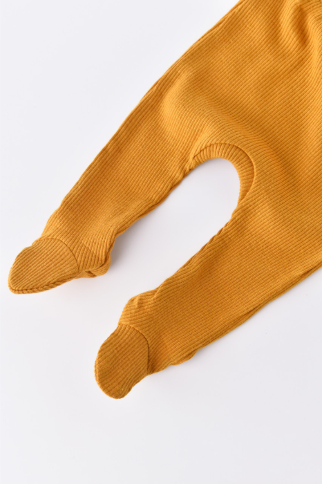 Set 4 piese: bluza, pantaloni, caciulita si manusi din bumbac organic si modal - Sofran, BabyCosy [6]
