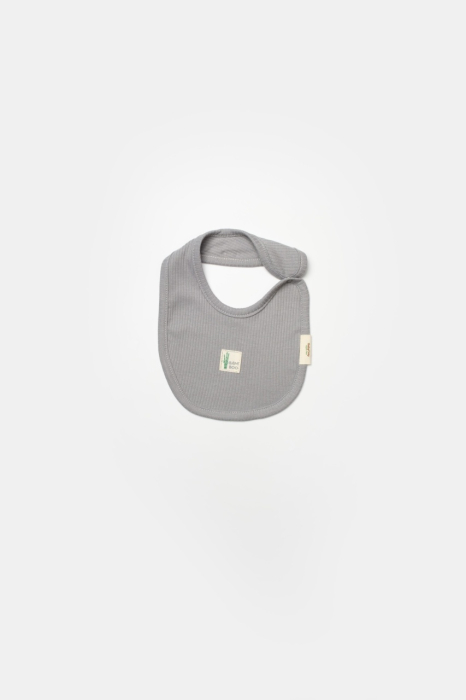 Set 4 piese:body, pantaloni, baveta si caciulita Bamboo, gri, BabyCosy, 50% bumbac+50%bambus [6]