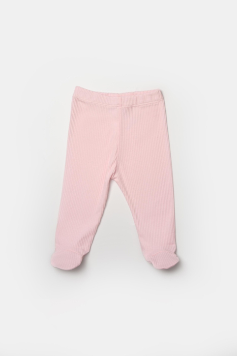 Set 4 piese:body, pantaloni, baveta si caciulita Bamboo, roz, BabyCosy, 50% bumbac+50%bambus [4]