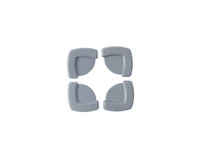 Set 4 protectii pentru colturi mobila BabyJem, gri [4]