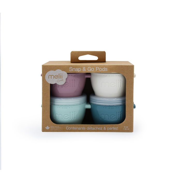 SET 4 RECIPIENTE SILICON SNAPu0026GO, MELII LUXE, 4*118 ML [4]