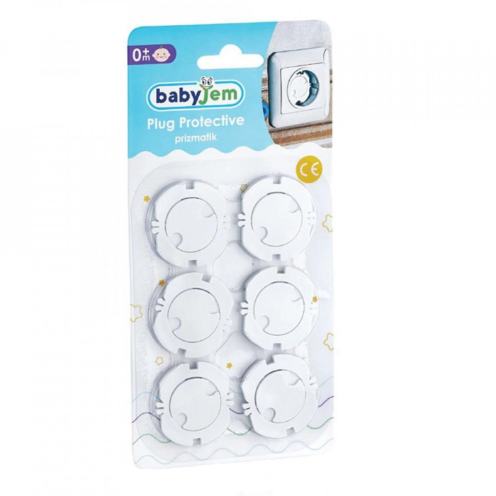 Set 6 protectii priza cu adeziv BabyJem [2]