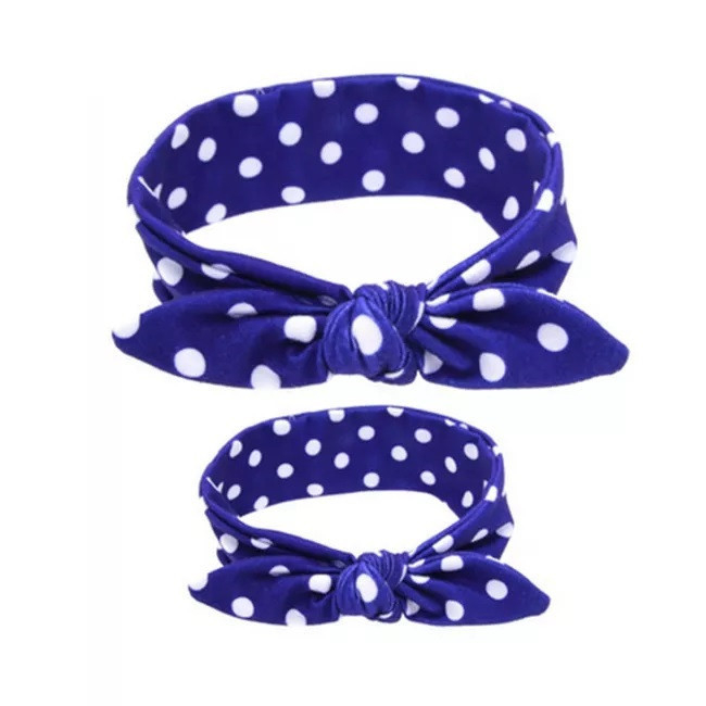 Set bentite mama-fetita Drool (Model: Bleu cu flori) [2]