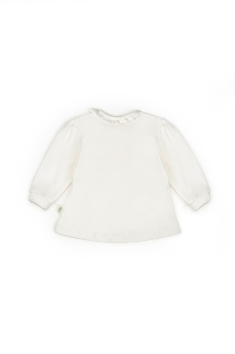 Set bluză și pantalon, Bow, BabyCosy, 100%bumbac organic, Powder [12]