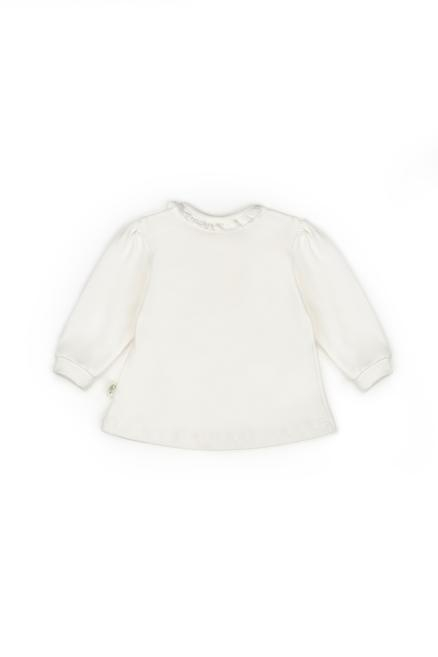 Set bluză și pantalon, Bow, BabyCosy, 100%bumbac organic, Powder [5]
