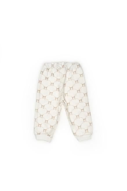 Set bluză și pantalon, Bow, BabyCosy, 100%bumbac organic, Stone [7]