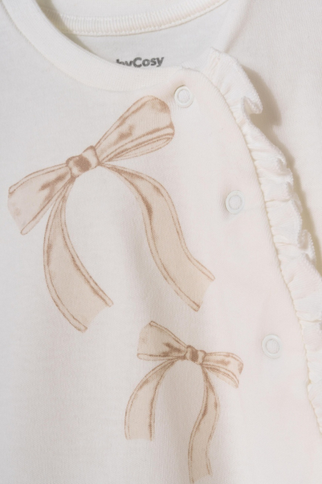Set bluză și pantalonași, Bow, BabyCosy, 100%bumbac organic [8]