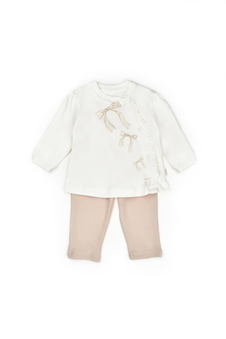 Set bluză și pantalonași, Bow, BabyCosy, 100%bumbac organic [10]