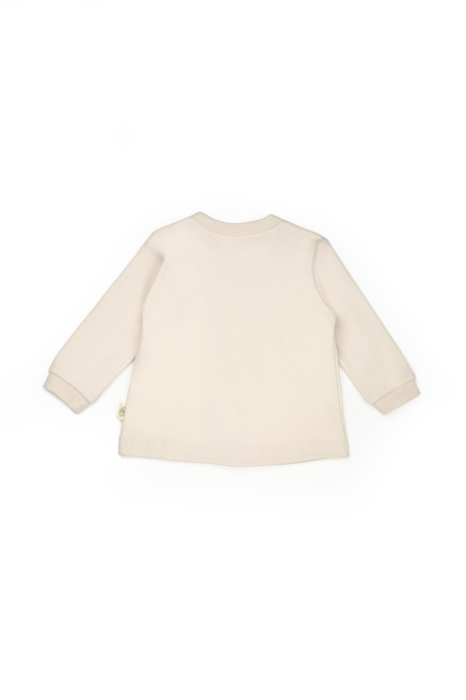 Set bluzita cu capse si pantalon, Lamb, BabyCosy, 100%bumbac organic [4]