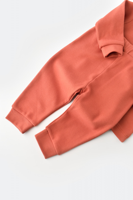 Set bluzita cu maneca lunga si pantaloni lungi - bumbac organic 100% - Scortisoara, BabyCosy [4]