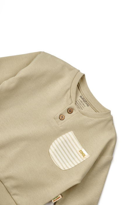 Set bluzita si pantaloni COOL cu buzunar - Verde, BabyCosy [6]