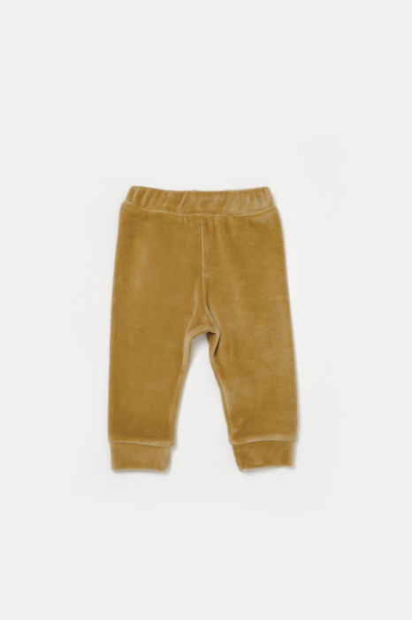 Set bluzita si pantaloni Elefant, 80%bumbac organic si 20% poliester - Mustar, BabyCosy [5]