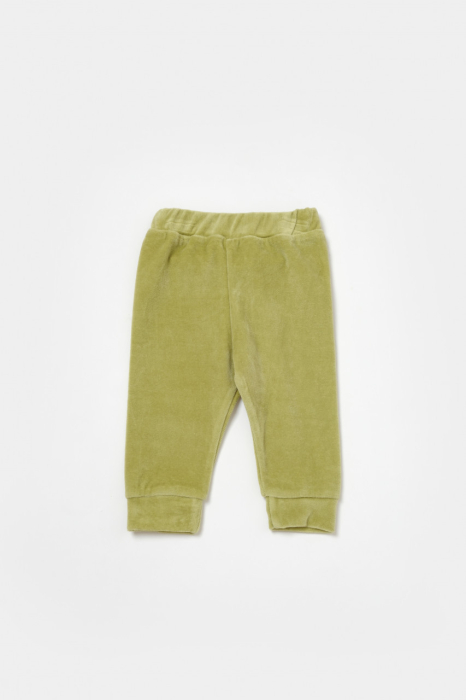Set bluzita si pantaloni Elefant, 80%bumbac organic si 20% poliester - Verde, BabyCosy [6]