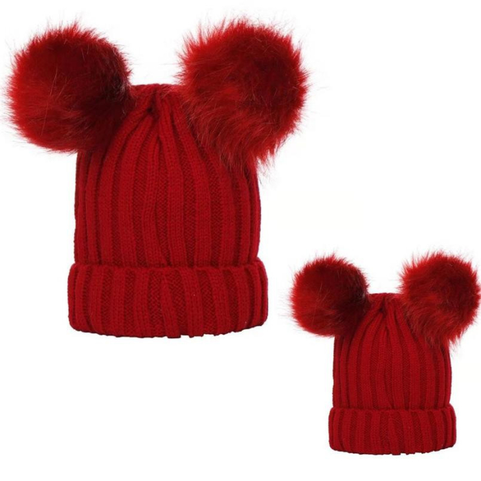 Set caciuli mama copil Drool (Culoare: Roz inchis) [4]