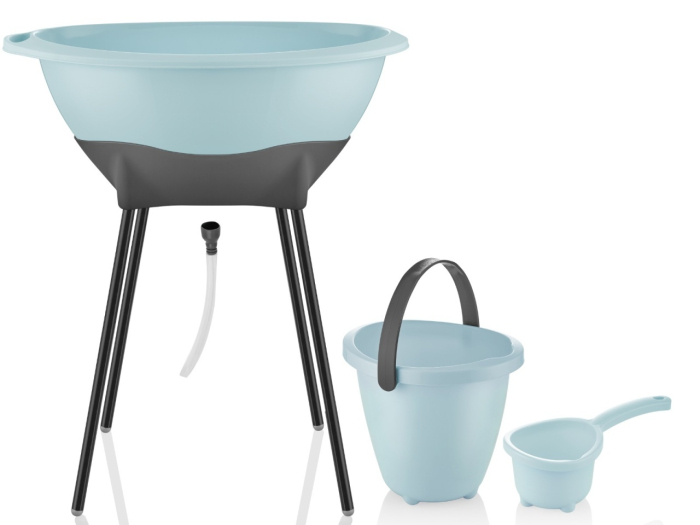 Set cadita de baie BabyJem Elegant (Culoare: Roz) [9]