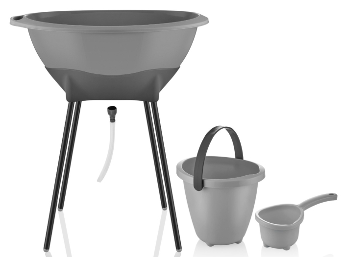 Set cadita de baie BabyJem Elegant (Culoare: Roz) [11]
