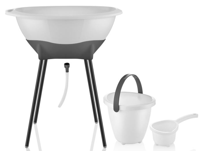 Set cadita de baie BabyJem Elegant (Culoare: Roz) [7]