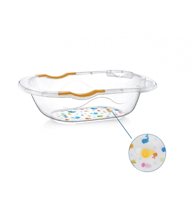 Set cadita de baie cu 6 piese BabyJem (Culoare: Roz) [10]