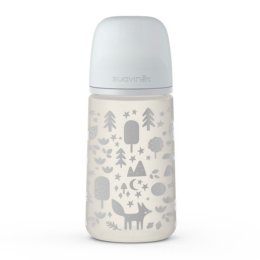Set Cadou biberon 150 ml + biberon 270 ml + suzetă + lănțișor suzetă Fox, Suavinex [5]