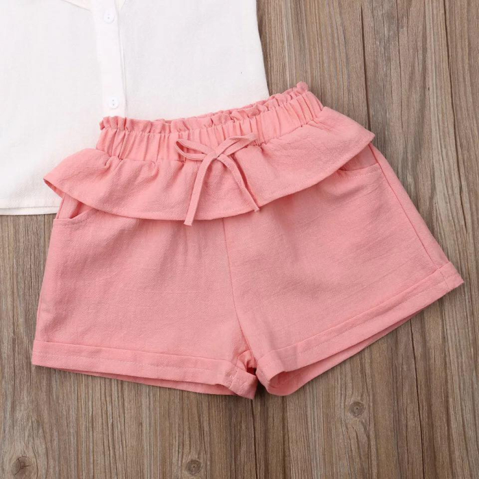 Set camasuta si pantaloni cu broderie Drool - Galben [8]
