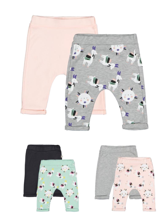 Set de 2 perechi de pantaloni Lame pentru bebelusi, Tongs baby - Somon [2]